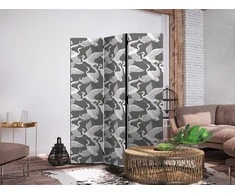Artgeist Pertvara - Pastel birds - a delicate pattern of baltas and pilkas herons on a light pink background