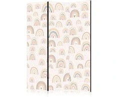 Artgeist Pertvara - Spring - Pastel Rainbows on a Rainy Day with Hearts