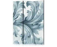Artgeist Pertvara - Stone Baroque Ornaments in Light Shades of Gray and Mėlyna