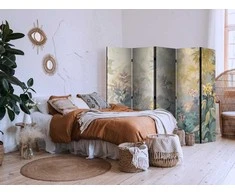 Artgeist Pertvara - Tapestry Pattern With Meadow and Flowers - Kilim With Spring Motif