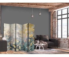 Artgeist Pertvara - Tapestry Pattern With Meadow and Flowers - Kilim With Spring Motif