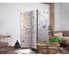 Artgeist Pertvara - Terrazzo in Confetti Style - Violet-Rožinė - Colorful Pattern