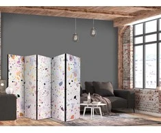 Artgeist Pertvara - Terrazzo in Confetti Style - Violet-Rožinė - Colorful Pattern