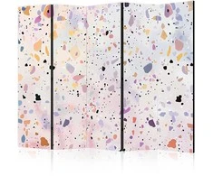 Artgeist Pertvara - Terrazzo in Confetti Style - Violet-Rožinė - Colorful Pattern
