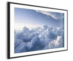 Artgeist Plakatas - Aerial Landscapes: Sunbeams Illuminating Puffy Cloud Formations