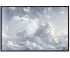 Artgeist Plakatas - Astral Calm: Stars Scattered Over Delicate Clouds