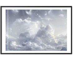 Artgeist Plakatas - Astral Calm: Stars Scattered Over Delicate Clouds