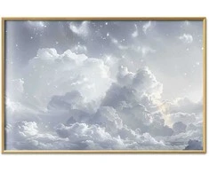 Artgeist Plakatas - Astral Calm: Stars Scattered Over Delicate Clouds