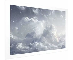 Artgeist Plakatas - Astral Calm: Stars Scattered Over Delicate Clouds