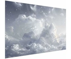 Artgeist Plakatas - Astral Calm: Stars Scattered Over Delicate Clouds