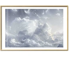 Artgeist Plakatas - Astral Calm: Stars Scattered Over Delicate Clouds