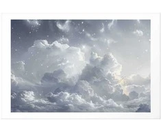 Artgeist Plakatas - Astral Calm: Stars Scattered Over Delicate Clouds