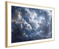 Artgeist Plakatas - Astronomical Wonders: Clouds and Stars in Harmonious Union
