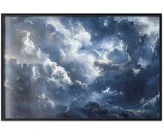Artgeist Plakatas - Astronomical Wonders: Clouds and Stars in Harmonious Union