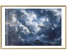 Artgeist Plakatas - Astronomical Wonders: Clouds and Stars in Harmonious Union