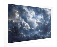 Artgeist Plakatas - Astronomical Wonders: Clouds and Stars in Harmonious Union