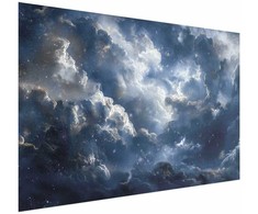 Artgeist Plakatas - Astronomical Wonders: Clouds and Stars in Harmonious Union