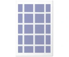 Artgeist Plakatas - Baltas Lines - a grid with large gaps on a mėlynas background