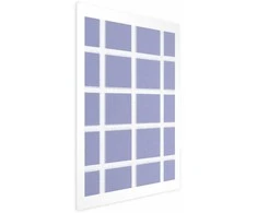 Artgeist Plakatas - Baltas Lines - a grid with large gaps on a mėlynas background