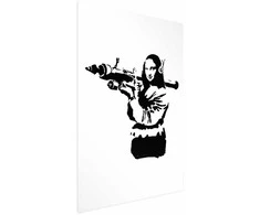Artgeist Plakatas - Banksy Mona Lisa with Rocket Launcher