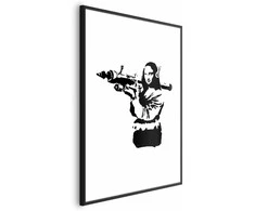 Artgeist Plakatas - Banksy Mona Lisa with Rocket Launcher
