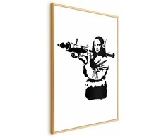 Artgeist Plakatas - Banksy Mona Lisa with Rocket Launcher