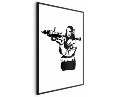 Artgeist Plakatas - Banksy Mona Lisa with Rocket Launcher