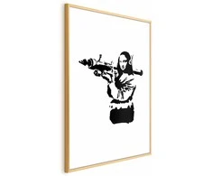 Artgeist Plakatas - Banksy Mona Lisa with Rocket Launcher