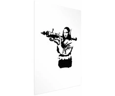 Artgeist Plakatas - Banksy Mona Lisa with Rocket Launcher
