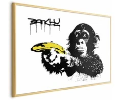 Artgeist Plakatas - Banksy: Monkey with a Banana