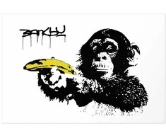 Artgeist Plakatas - Banksy: Monkey with a Banana