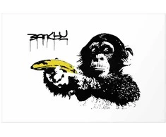 Artgeist Plakatas - Banksy: Monkey with a Banana