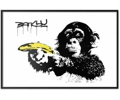 Artgeist Plakatas - Banksy: Monkey with a Banana