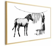 Artgeist Plakatas - Banksy: Zebra Washing