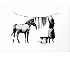 Artgeist Plakatas - Banksy: Zebra Washing