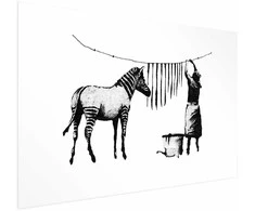 Artgeist Plakatas - Banksy: Zebra Washing