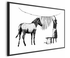 Artgeist Plakatas - Banksy: Zebra Washing