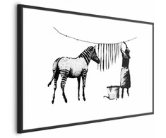 Artgeist Plakatas - Banksy: Zebra Washing