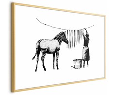 Artgeist Plakatas - Banksy: Zebra Washing