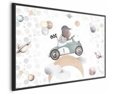 Artgeist Plakatas - Bear in a Race Car