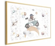 Artgeist Plakatas - Bear in a Race Car