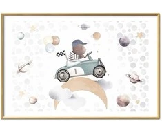 Artgeist Plakatas - Bear in a Race Car