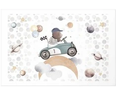 Artgeist Plakatas - Bear in a Race Car