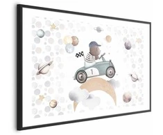 Artgeist Plakatas - Bear in a Race Car
