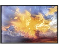 Artgeist Plakatas - Beautiful Sunset - clouds in warm shades