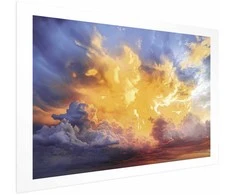 Artgeist Plakatas - Beautiful Sunset - clouds in warm shades