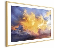 Artgeist Plakatas - Beautiful Sunset - clouds in warm shades