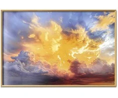 Artgeist Plakatas - Beautiful Sunset - clouds in warm shades
