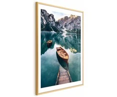 Artgeist Plakatas - Boats in the Dolomites
