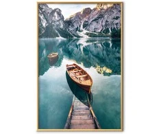 Artgeist Plakatas - Boats in the Dolomites